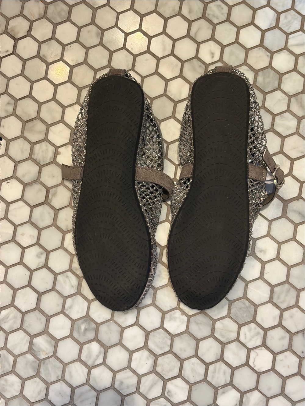 Sparkle Mary Jane Shoes in Grey - Picture 2 of 2
